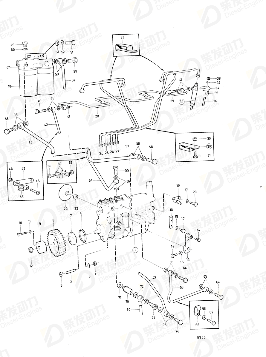 volvo penta Pin 466401 Drawing volvo penta Pin 466401 Drawing